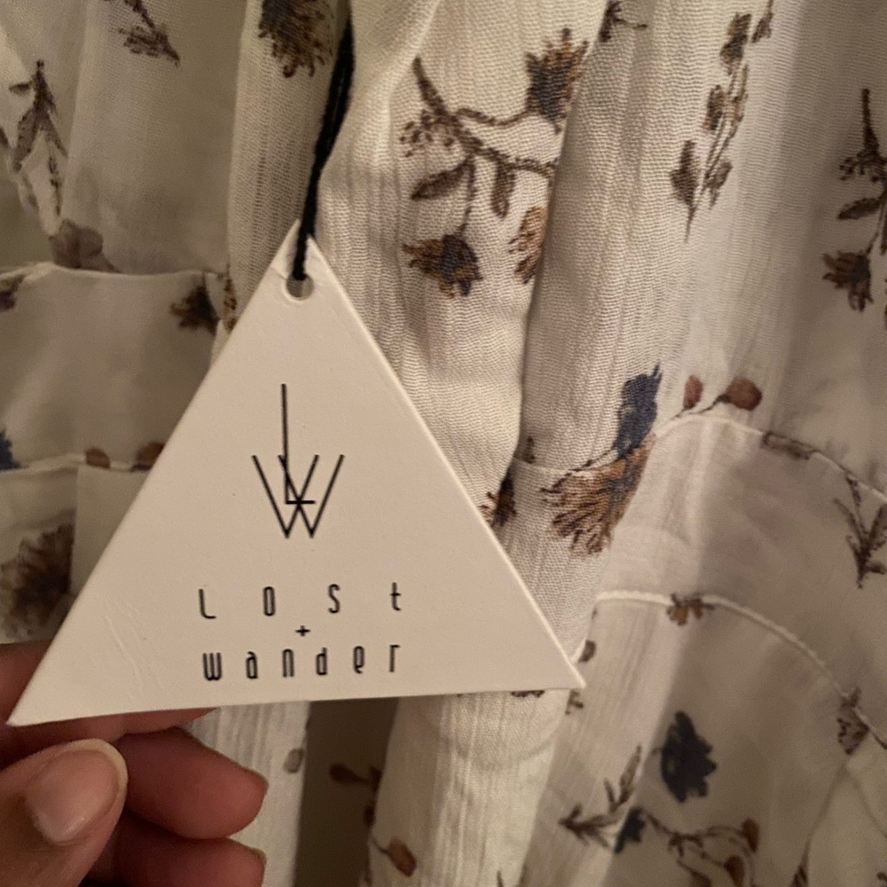 Lost + Wander Floral Print Halter Jumpsuit - Picture 3 of 6
